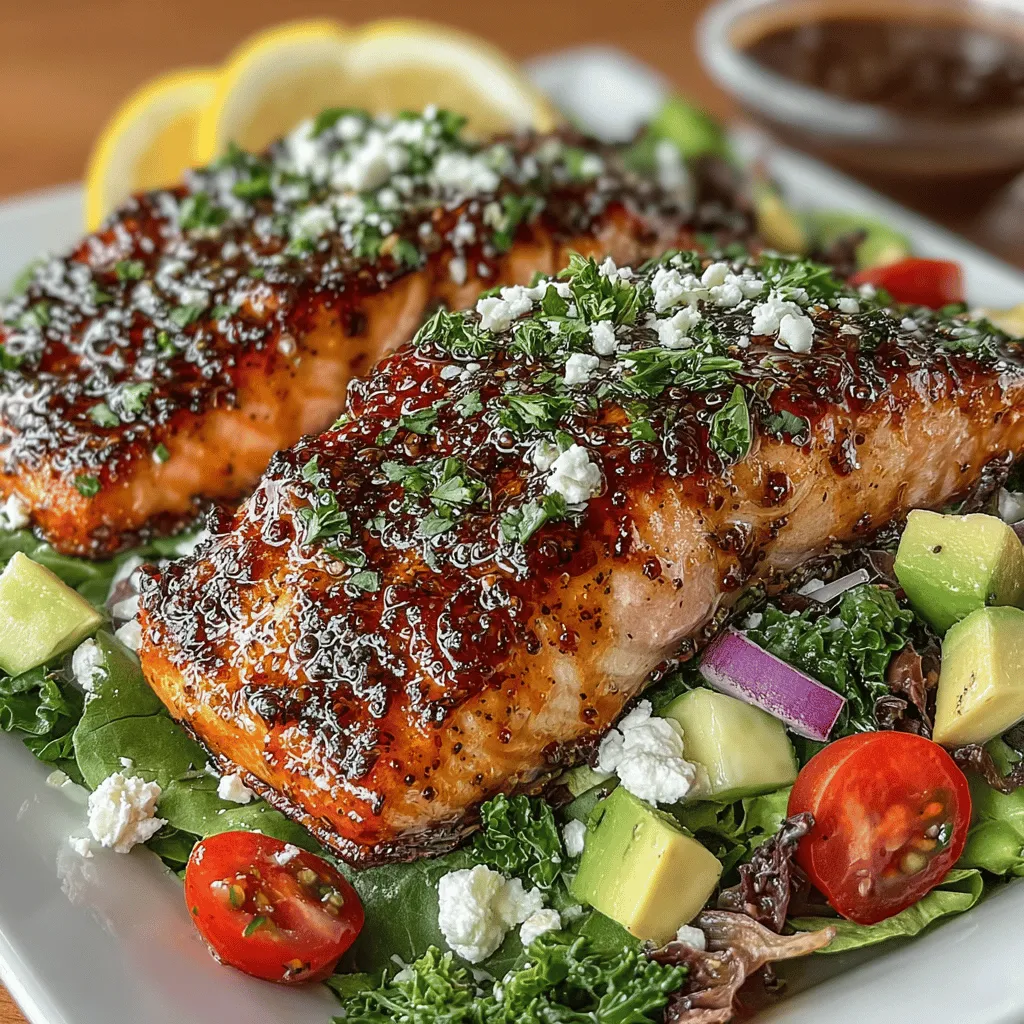 In the realm of healthy eating, few dishes can rival the satisfaction and flavor of a vibrant salad topped with perfectly cooked salmon. The Honey Mustard Glazed Salmon Salad is a culinary delight that marries fresh, colorful ingredients with a sweet and tangy glaze, creating a dish that not only pleases the palate but also nourishes the body. This recipe is not just a meal; it’s an experience that offers a healthy balance of protein, healthy fats, and a medley of vitamins and minerals. Ideal for a nutritious lunch or a light dinner, the Honey Mustard Glazed Salmon Salad is sure to impress your taste buds and your guests alike.